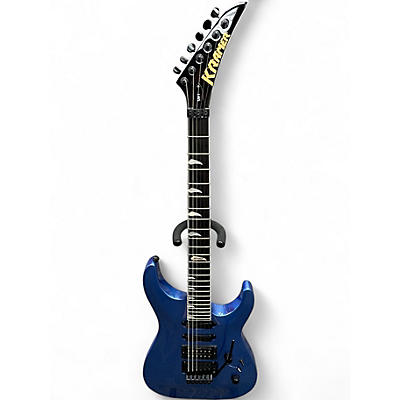 Used Kramer SM-1 Candy Blue Solid Body Electric Guitar