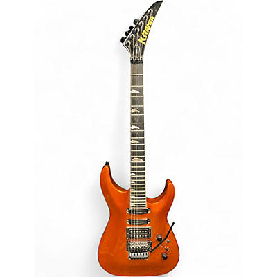 Used Kramer SM-1 Orange Solid Body Electric Guitar