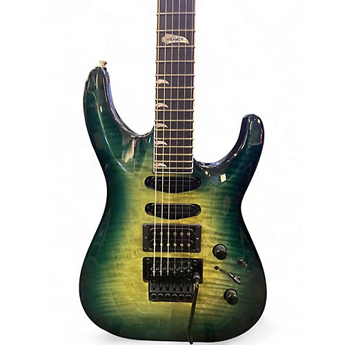 Used Kramer SM-1 Trans Green Solid Body Electric Guitar Trans Green