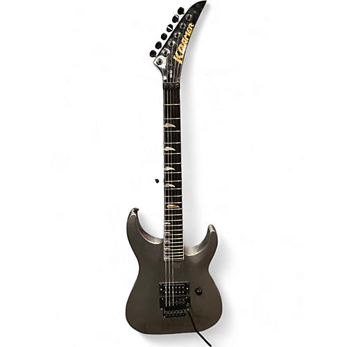 Used Kramer SM-1H Silver Solid Body Electric Guitar Silver