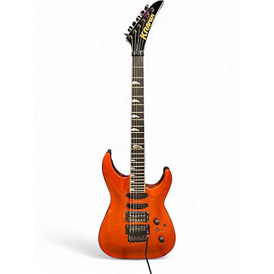 Used Kramer SM1 Orange Solid Body Electric Guitar