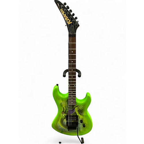 Kramer Used Kramer SNAKE SABO BARETTA GREEN SNAKE Solid Body Electric Guitar GREEN SNAKE