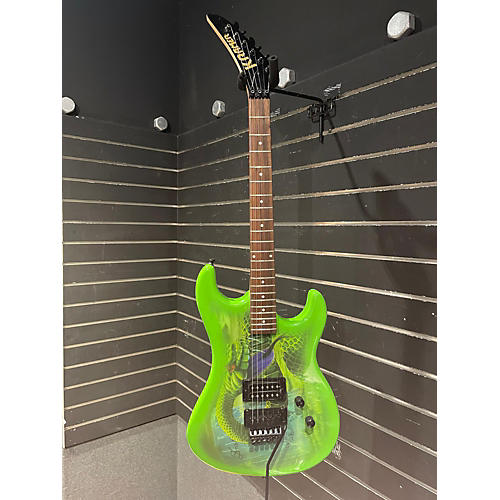 Kramer Used Kramer SNAKE SABO SIGNATURE GREEN SNAKE Solid Body Electric Guitar GREEN SNAKE