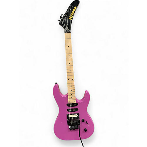 Used Kramer STRIKEE HSS Purple Solid Body Electric Guitar Purple