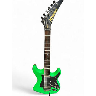 Used Kramer STRIKER 300 ST Green Solid Body Electric Guitar