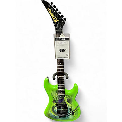 Used Kramer Snake Sabo Baretta  Green Solid Body Electric Guitar