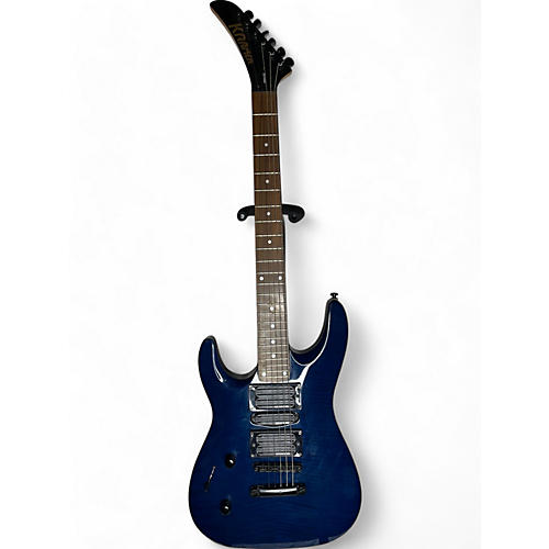 Kramer Used Kramer Striker 211 Reverse Headstock Left Handed Trans Blue Electric Guitar Trans Blue