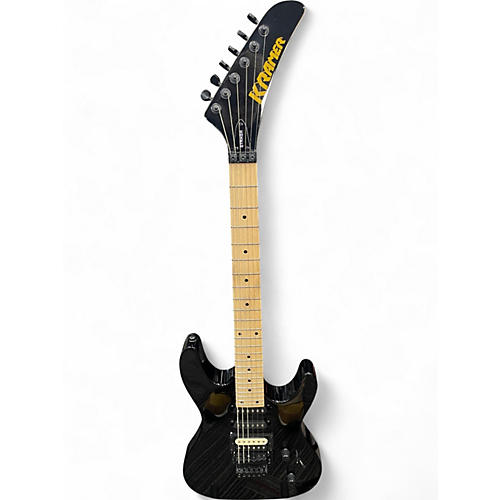 Used Kramer Striker Custom Black Solid Body Electric Guitar Black