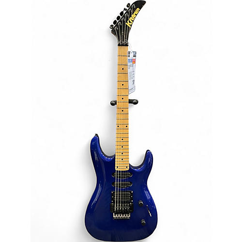 Used Kramer Striker FR 422 Blue Solid Body Electric Guitar Blue