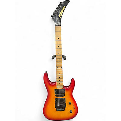 Used Kramer Striker FR Cherry Sunburst Solid Body Electric Guitar