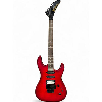 Used Kramer Striker HSS Jumper Red Solid Body Electric Guitar