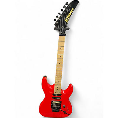 Used Kramer Striker HSS Jumper Red Solid Body Electric Guitar