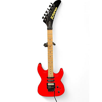 Used Kramer Striker Jumper Red Solid Body Electric Guitar