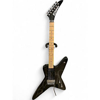 Used Kramer TRACII GUNS GUNSTARVOYAGER BLACK GHOST FLAMES  Solid Body Electric Guitar