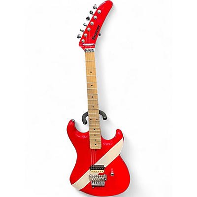 Used Kramer The 84 Diver Down Red Solid Body Electric Guitar