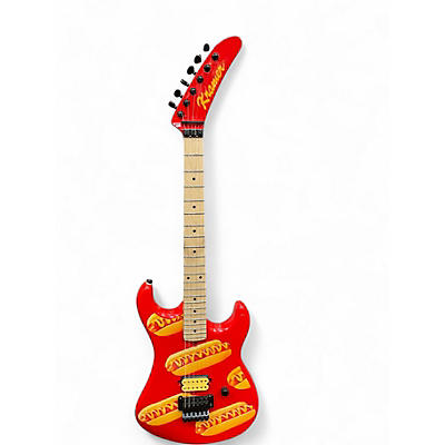 Used Kramer The 84 Hot Dogger Ketchup Red Solid Body Electric Guitar