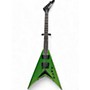 Used Kramer VANGUARD RUST IN PEACE  ALIEN TECH GREEN Solid Body Electric Guitar ALIEN TECH GREEN