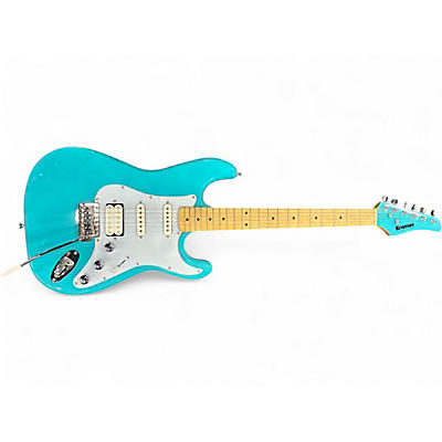 Used Kramer VT-211S Teal Solid Body Electric Guitar