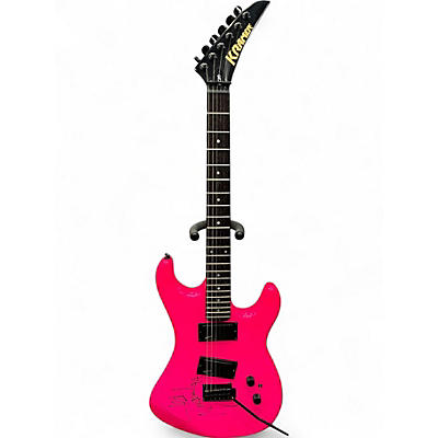 Used Kramer ZX20 Pink Solid Body Electric Guitar