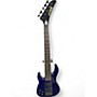 Used Kramer baretta 5 string LH Blue Electric Bass Guitar Blue