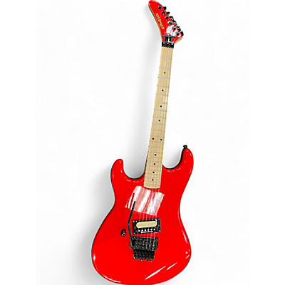 Used Kramer baretta Candy Apple Red Solid Body Electric Guitar