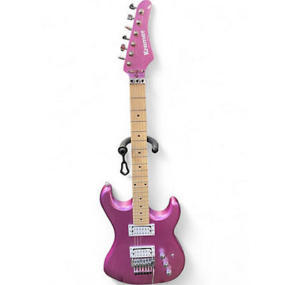 Used Kramer beretta Pink Solid Body Electric Guitar
