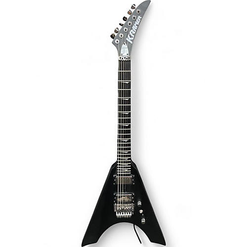 Used Kramer nite v matte black Solid Body Electric Guitar matte black