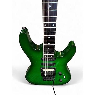Used Kramer striker figured hss green Solid Body Electric Guitar
