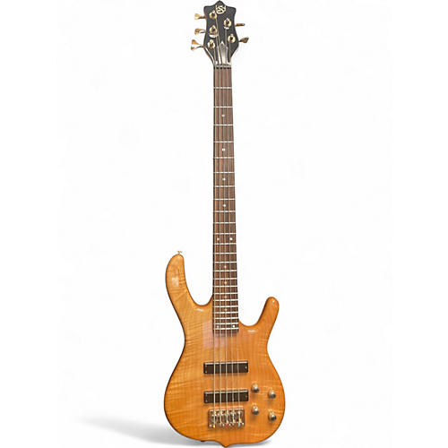 Used Ksd BURNER 5 Natural Electric Bass Guitar Natural