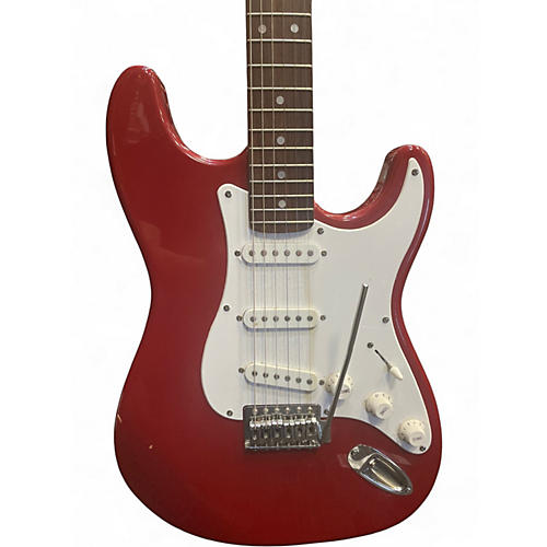 Used Kustom Partscaster Red Solid Body Electric Guitar Red