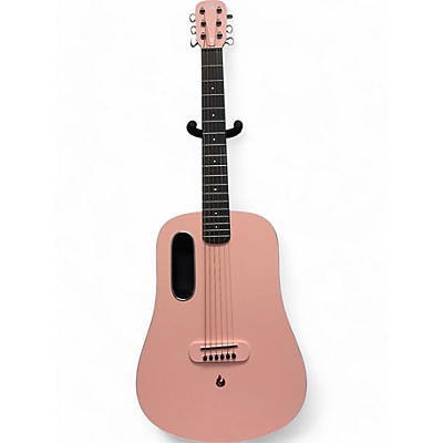 LAVA MUSIC Used LAVA MUSIC Blue Lava 36” Touchscreen Pink Acoustic Guitar