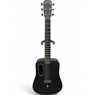 Used LAVA MUSIC L1809B Flat Black Acoustic Electric Guitar