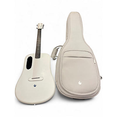 Used LAVA MUSIC Lava Me 4 Carbon Fiber 38IN Acoustic Electric White Acoustic Electric Guitar