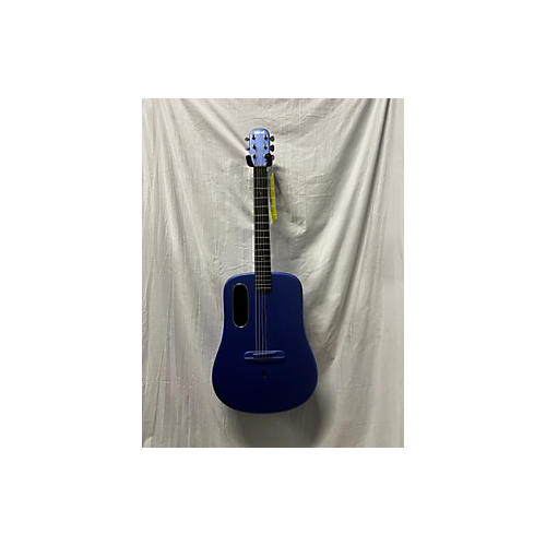 LAVA MUSIC Used LAVA MUSIC ME 3 Electron Blue Metallic Acoustic Electric Guitar Electron Blue Metallic