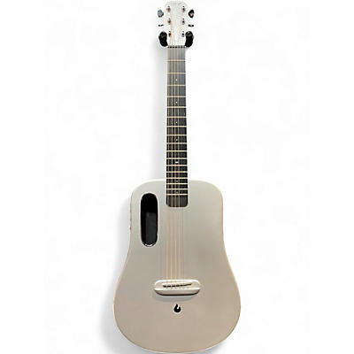 Used LAVA MUSIC ME Air Carbon Fiber 36in Silver Acoustic Electric Guitar