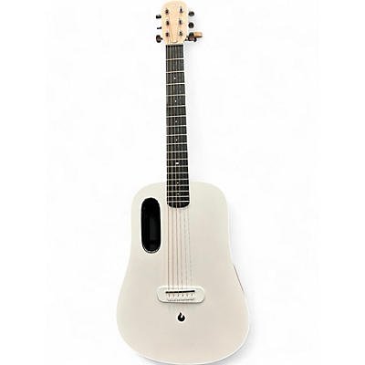 Used LAVA MUSIC ME White Acoustic Electric Guitar
