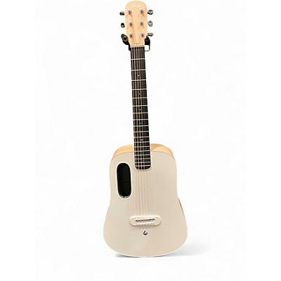 Used LAVA MUSIC ME play 36" White Acoustic Electric Guitar