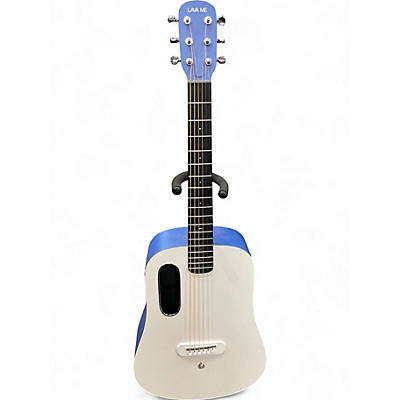 Used LAVA MUSIC PLAY 36" DEEP BLUE/ FROST WHITE Acoustic Electric Guitar