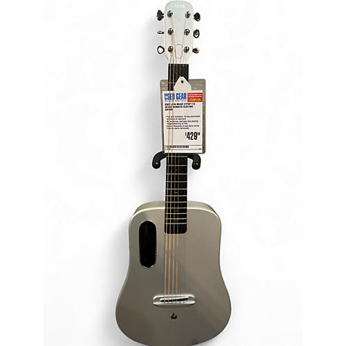 Used LAVA MUSIC ctfw1116 Silver Acoustic Electric Guitar Silver