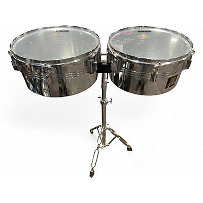 Used LP 13in Aspire Timbales Silver Drum