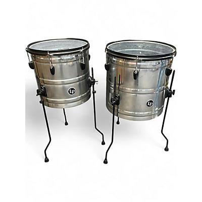 Used LP 14in Street Cans pair Chrome Drum