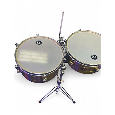 Used LP 14in Tito Puente 14" and 15" Brass Timbales BRASS Drum
