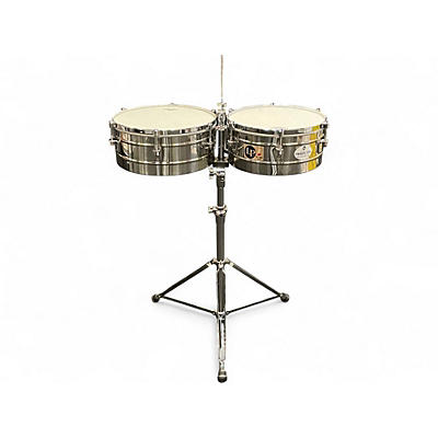 Used LP LP257-S Tito Puente Signature Series Timbales - Stainless St