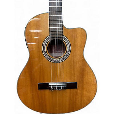 Used La Sevillana UN-3CEQ Vintage Natural Classical Acoustic Electric Guitar
