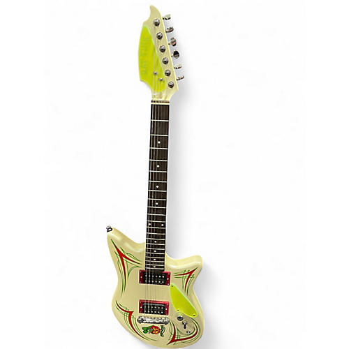 Used Lace RAT FINK ED ROTH WHITE Solid Body Electric Guitar ED ROTH WHITE
