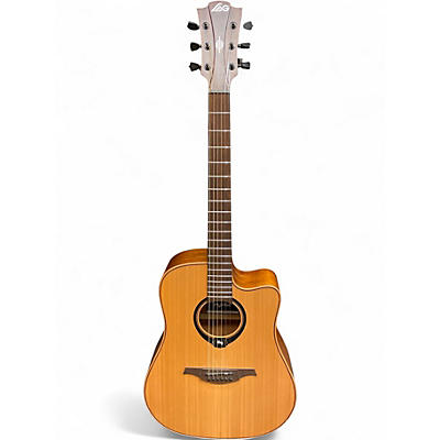 Used Lag Guitars HV10DCE HyVibe Natural Acoustic Electric Guitar