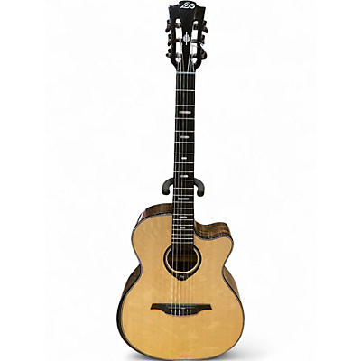 Used Lag Guitars HV50-N-ACE Natural Classical Acoustic Electric Guitar