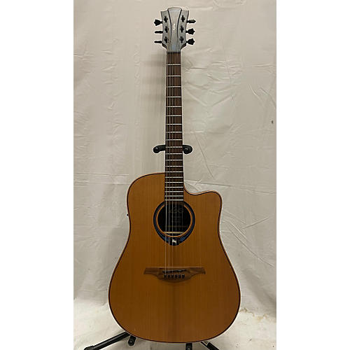 Lag Guitars Used Lag Guitars HyVibe Natural Acoustic Electric Guitar Natural