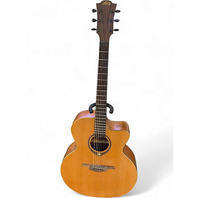 Used Lag Guitars T200JCE Natural Acoustic Electric Guitar
