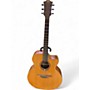 Used Lag Guitars T200JCE Natural Acoustic Electric Guitar Natural